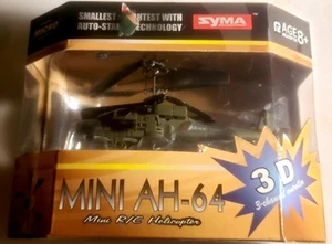 Syma Mini AH-64 Infrared Radio Controlled Helicopter Smallest Lightest Ages 8+ - Picture 1 of 6