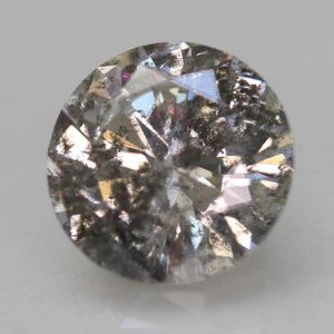 1,16 Karat Fancy Silber runder Brillant natürlicher verbesserter Diamant 6,86 mm B VIDEO - Bild 1 von 3