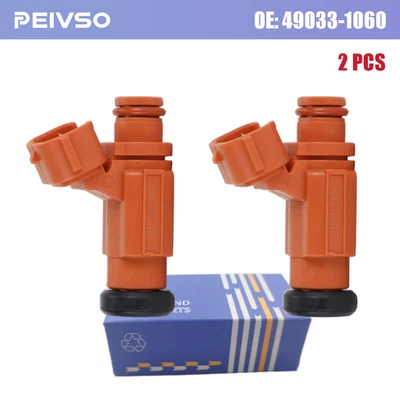 2Pcs Fuel Injector For Kawasaki TERYX 750 BRUTE FORCE 750 2008-2014 49033-1060 - Image 1 of 4