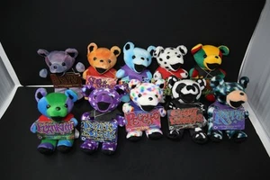 FULL SET 1998 Grateful Dead Beanie Bear Collectible Edition 2 New With Checklist - Picture 1 of 13