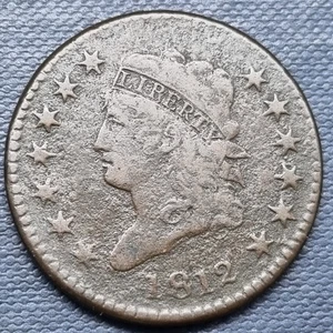 1812 Classic Head Large Cent 1c Better Grade #94204 - Picture 1 of 2