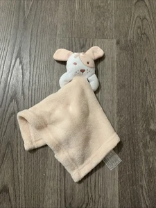 Kyle & Deena rosa weiß Plüsch Spot Eye Welpe Hund Schleife Baby Lovey Security - Bild 1 von 5