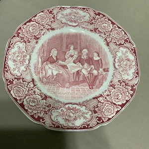 VTG Washington and His Family Bicentenary 10.5” Crown Ducal England Plate - Picture 1 of 8
