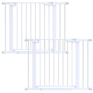 Paquete de 2 puertas de bebé 29,7-40,6" (extensiones incluidas) para escaleras, elección de mamá... - Imagen 1 de 9