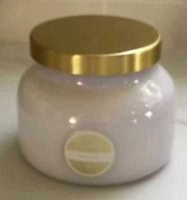 Capri 蓝色火山 06 蜡烛白色玻璃罐人类学 19 盎司全新 — 第 1/4 张图片