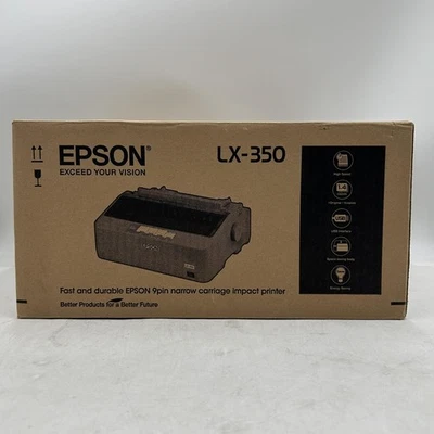 Epson LX-350 9 Pin Dot Matrix Printer - Image 1 of 4