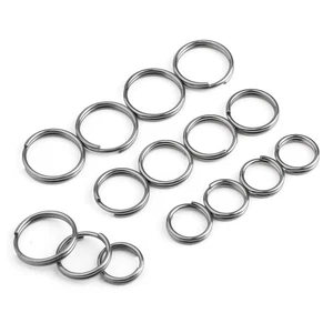 FEGVE Titanium Key Rings Split Rings, Small Keyrings, Jump Rings for Necklac... - Picture 1 of 6