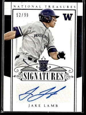 L51.017 - 2015 Panini National Treasures Multisport #246 Jake Lamb Auto/99 Foto 1 de 2