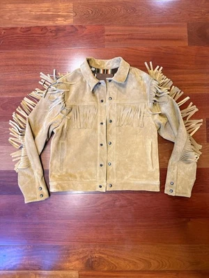 Jaqueta ocidental Freenote pano CD-3 franja de camurça dourada - Imagem 1 de 4