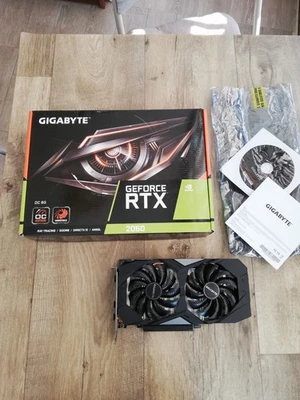 GIGABYTE GeForce RTX 2060 D6 Rev. 2.0 6GB GDDR6 Scheda Video (GV-N2060D6-6GD) - Immagine 1 di 4