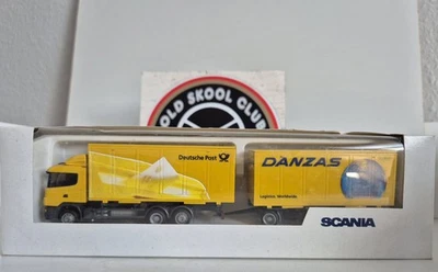 AWM Lkw Scania R Highline Deutsche Post Danzas  Wechselbrücke Sondermodell - Bild 1 von 2