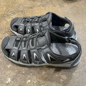 SKECHERS Tresmen Outseen Relaxed Fit Luxe Foam Gray Sandals SN 204111 Men's 11 - Picture 1 of 9