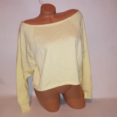 Victoria's Secret розовый свитер укороченный верхний средний светло-желтый длинным рукавом пуловер - Изображение 1 из 4