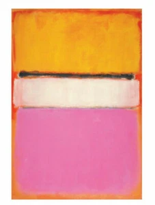 White Center (Yellow, Pink and Lavender on Rose) Mark Rothko Print Poster 11x14 - Picture 1 of 1