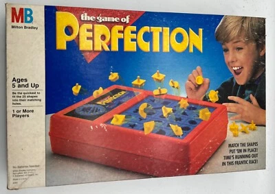 THE GAME OF PERFECTION Pop Up Shapes Timer MILTON BRADLEY 2003 Box MB - Image 1 of 4