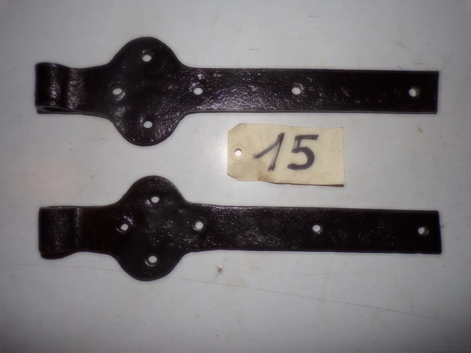 Pentures, charnières,  anciennes en fer forgé - Photo 1/1