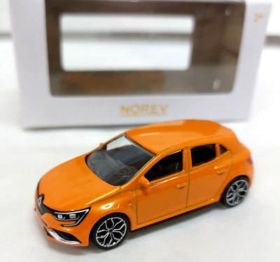 Mégane RS Orange Norev 1/64 3 Inches Neuf Boite Carton - Photo 1/3