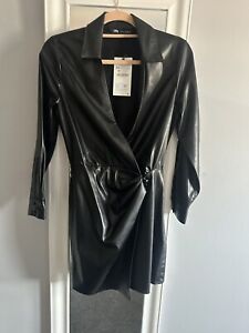 Faux Leather Dress Size XS From Zara Brand New Never Worn Still With A Tag 