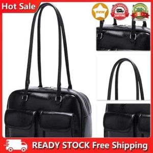 Solid Retro Handbag Shoulder Bag for Women PU Leather Satchel Purse Clutch Purse - Picture 1 of 21