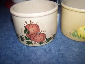 4 Vintage Robinson Ransbottom Keramik 1 Pint niedrige Steinzeug Topf Feiertage - Bild 1 von 4
