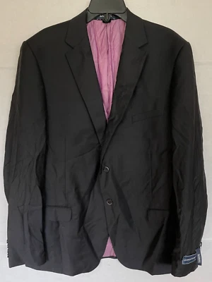 ZANETTI PORTO ШЕРСТИ КОСТЮМ КУРТКА SLIM FIT МУЖСКОЙ РАЗМЕР 50 L ЧЕРНЫЙ НОВЫЙ БЕЗ ЯРЛЫКОВ - Изображение 1 из 4