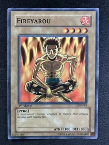 Yu-Gi-Oh! TCG LOB-085 Fireyarou 1st Edition Common Normal NM - Picture 1 of 2