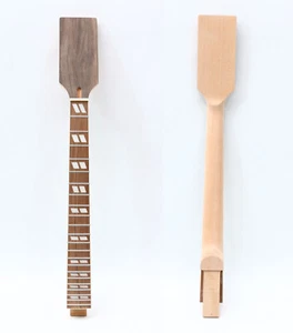 22 Fret Guitar Neck 24.75inch Rosewood Fretboard Set In Paddle Head - Picture 1 of 8