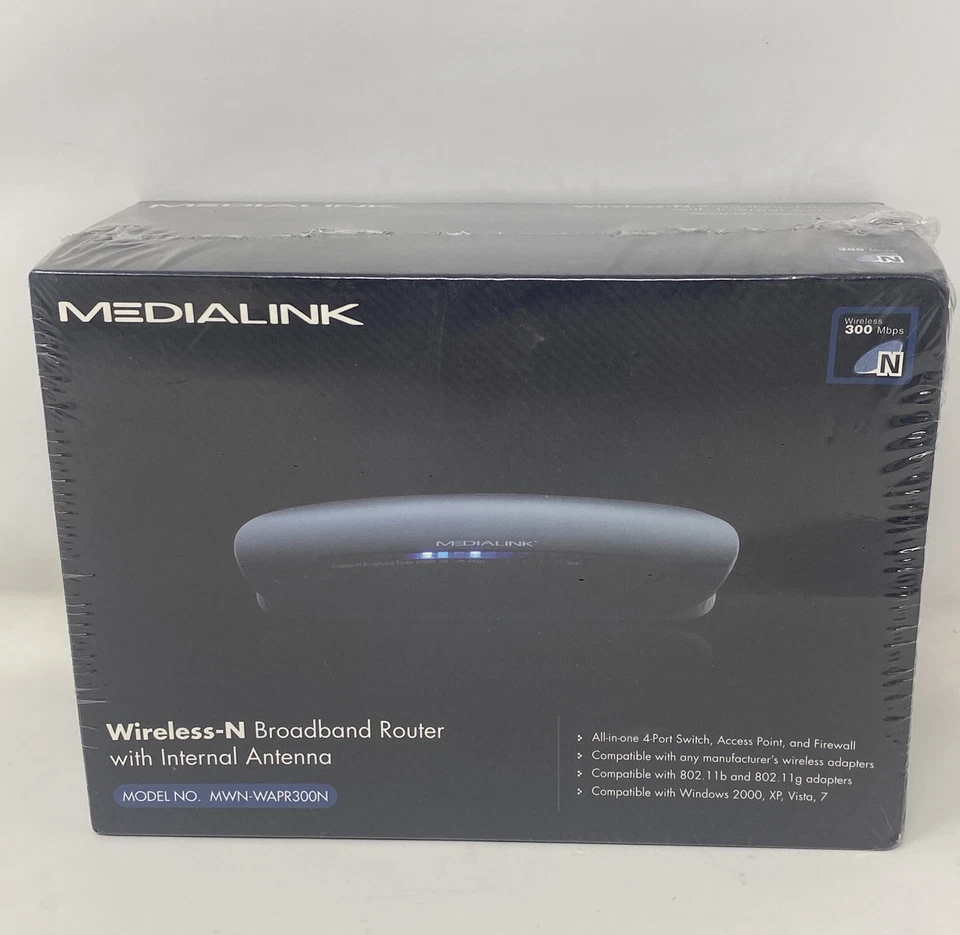 Medialink  Wireless Broadband  Router With Internal Antenna -MOD NO. Sealed - Image 1 of 4