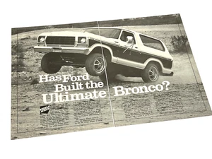 1978 Ford Bronco Review Magazine Print Ad - Picture 1 of 1