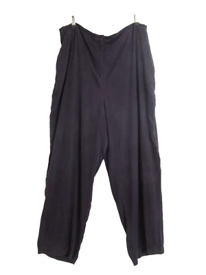 Nuevos Pantalones Coldwater Creek Mujer 20W Berenjena Púrpura Tencel Rayón Pantalones $75 Nuevos con Etiquetas Foto 1 de 4