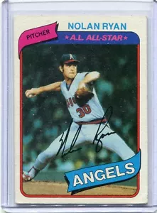 Carta Baseball 1980 Topps Nolan Ryan HOF lanciatore Anaheim Angels quasi nuova # 580 - Foto 1 di 1