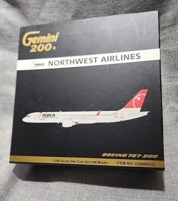 1:200 GEMINI NORTHWEST AIRLINES NWA BOEING 757-200 N536US G2NWA023 Foto 1 de 4