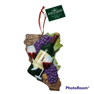 Kurt Adler Weihnachtsschmuck California Napa Valley Wine Country Holiday NEU - Bild 1 von 12