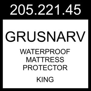 IKEA GRUSNARV Waterproof Mattress Protector King 205.221.45 - Picture 1 of 1