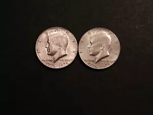 1976-P & D Bicentennial Kennedy Half Dollar Set of 2 - Picture 1 of 1