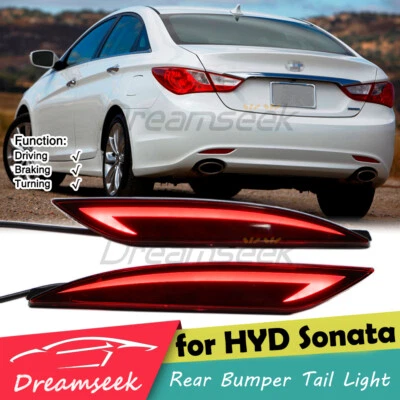 LED Rear Bumper Tail Light For Hyundai Sonata 2011-2014 Brake With Turn Light #A - Image 1 of 4