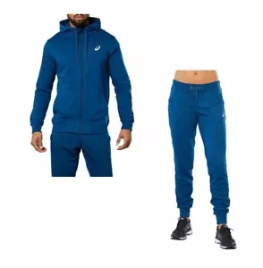 Asics Men's Sports Knit Hood Poseidon Hoodie Trouser Set Tracksuit Blue (Size L) - Picture 1 of 25