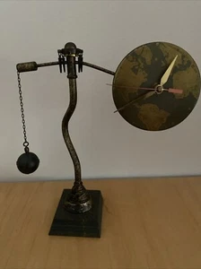 Heather Ramsey Parvenue Vintage Art Clock - World Globe Rare find! - Picture 1 of 3
