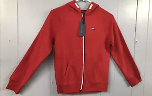 Tommy Hilfiger Hoodie. Red with Red,White&Blue Heart on Back. Size Girls L. NWT - Picture 1 of 11