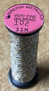 Kreinik #4 Very Fine Braid Metallic Choose Your Colors 11m NEW - Picture 1 of 114