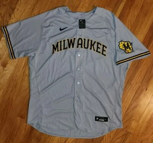 *WOW* NIKE Milwaukee BREWERS AUTHENTIC Jersey Men 56 XXXL baseball pro shirt mlb - Picture 1 of 13
