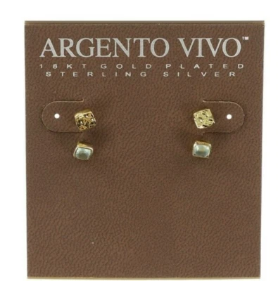 Aretes de plata de ley para mujer Argento Vivo J1721 Foto 1 de 3
