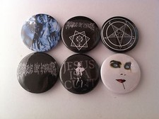 6 Cradle of Filth Pin Button badges Black Death Metal Mayhem Emperor Midian