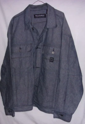 Jaqueta jeans masculina Pelle Pelle Marc Buchanan TAMANHO: X GRANDE azul - Imagem 1 de 4