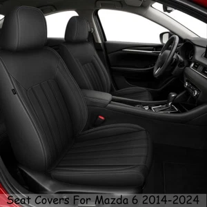 Juego completo de 5 asientos de cuero PU para Mazda 6 2014-2024 (negro) - Imagen 1 de 7