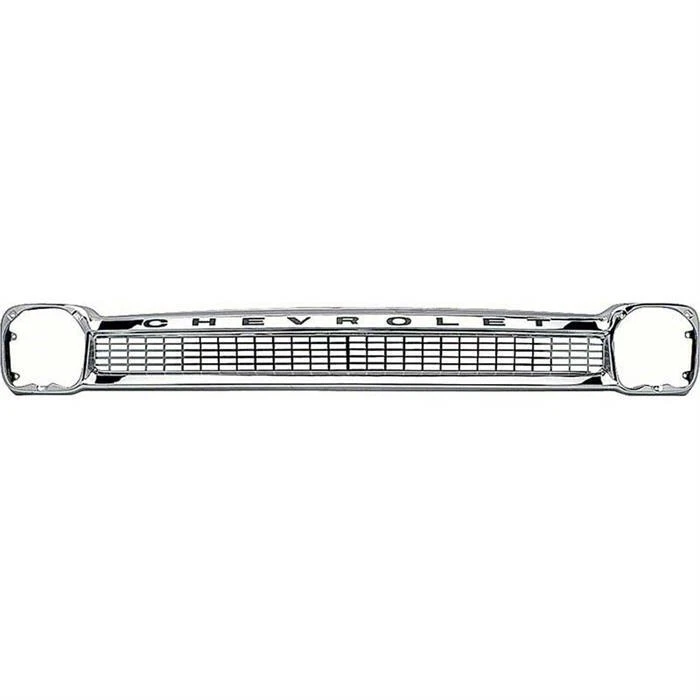 OER CX1244 64-66 Fits Chevy Truck Front Grill w/Fits Chevy Lettering,Chrome - Image 1 of 4