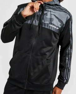 Adidas Originals Camo Poly Full Zip Hoodie, size XS. RRP £65 - Picture 1 of 8