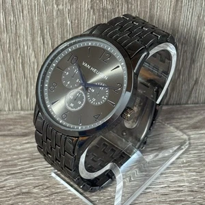 Gray Van Heusen Stainless Steel Men’s Watch With New Battery - Picture 1 of 7