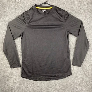 Omni Wool Mens Long Sleeve Shirt Activewear Base Layer Black Size L - Picture 1 of 11