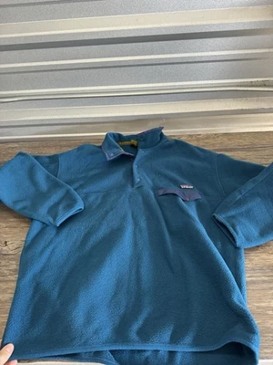 Vintage 90s Patagonia Synchilla Snap-T Leaf Pattern Fleece Pullover Jacket Xl - Image 1 of 4